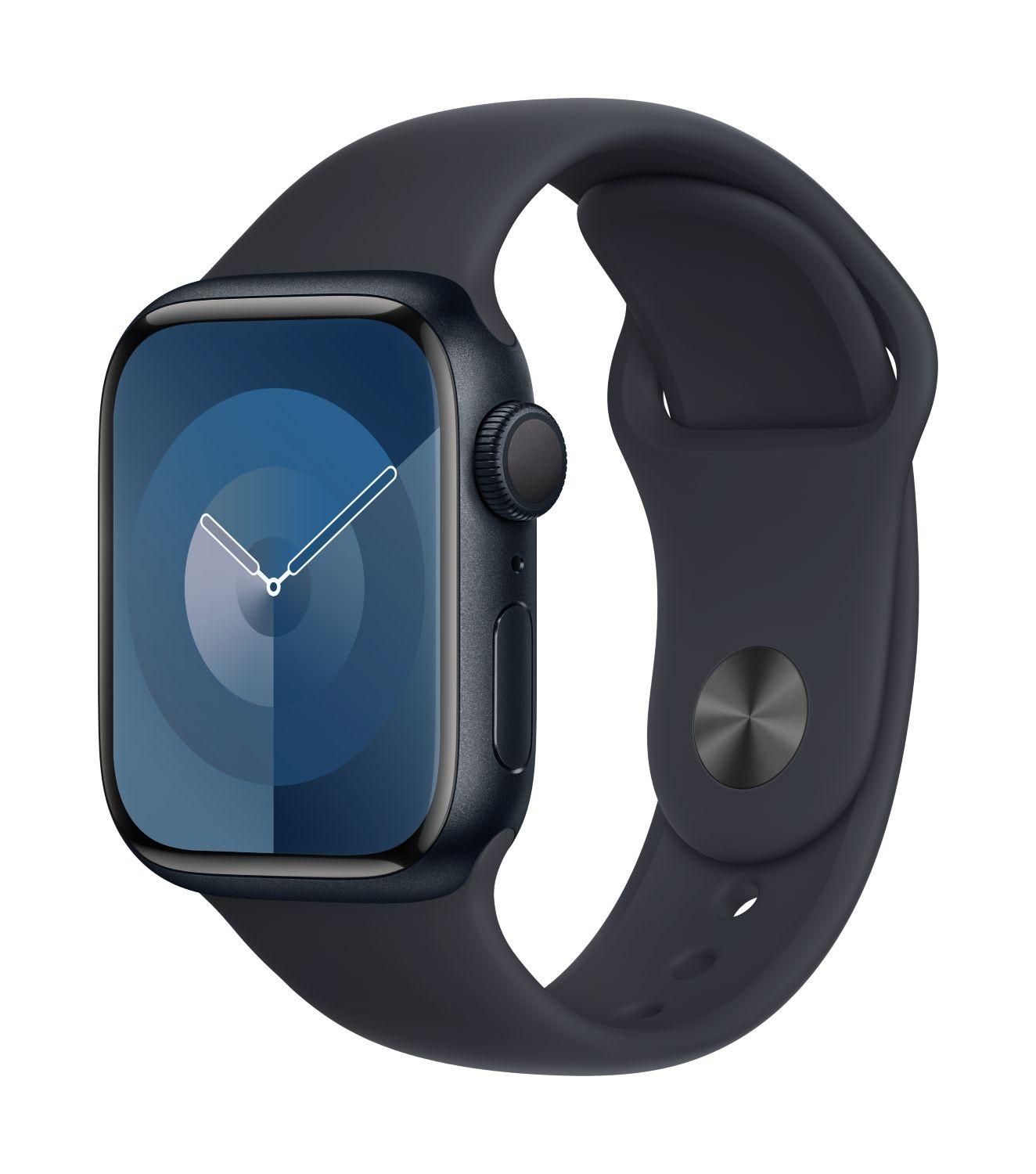Apple Watch Series 9 45 mm Aluminiumgehäuse Mitternacht