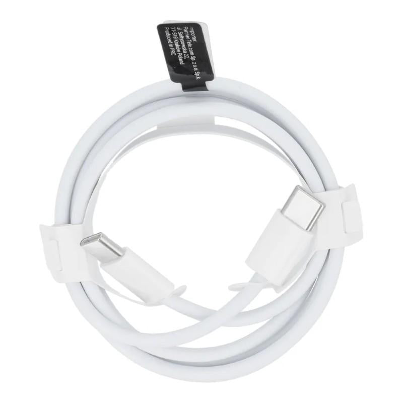 USB-C zu USB-C (Typ 3.0) 30W Kabel 1m Weiß