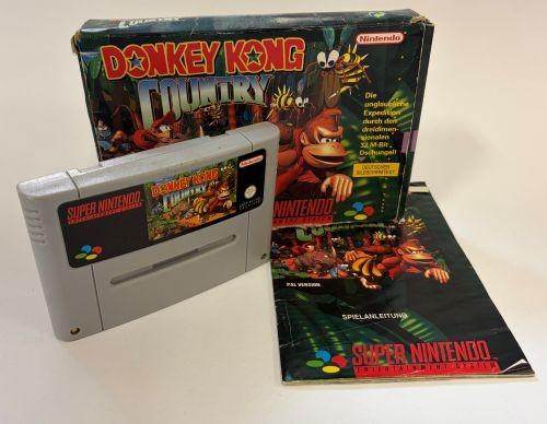 Donkey Kong Country (SNES Super Nintendo) - Auswahl: Modul + OVP + Anleitung