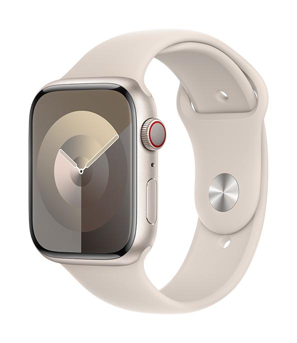 Apple Watch Series 9 (GPS) 45 mm Aluminiumgehäuse Starlight