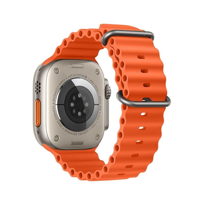 Armband Silicone Apple Watch 42 44 45 49 mm orange