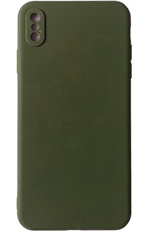 iPhone XS Max Handyhülle / Backcase Silikon Nachtgrün