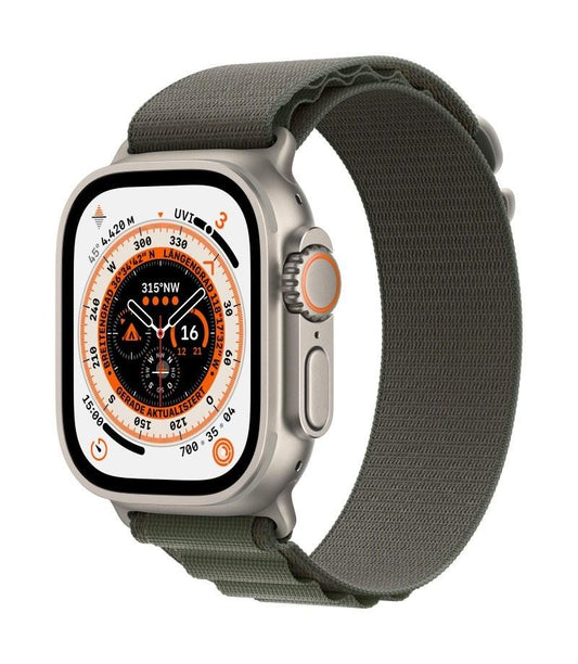 Apple Watch Ultra 49mm Titanium Green Alpine Loop
