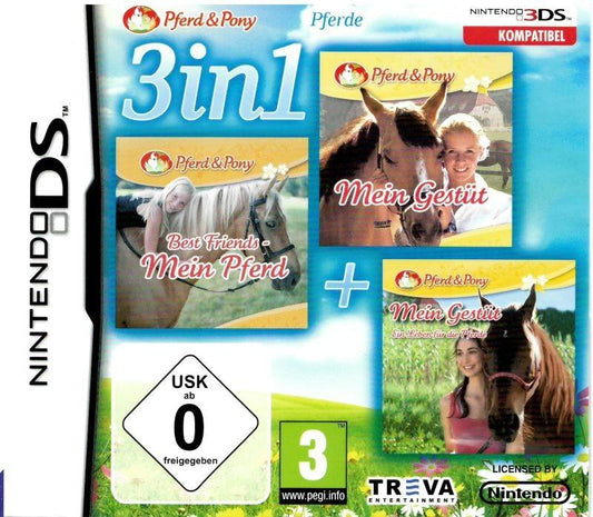 3 in 1: Mein Pferd + Mein Gestüt + Mein Gestüt: Ein Leben für die Pferde (Nintendo DS)