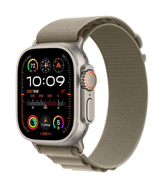Apple Watch Ultra 2 49mm Titanium Olive Alpine Loop S