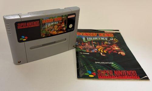 Donkey Kong Country (SNES Super Nintendo) - Auswahl: Modul + Anleitung