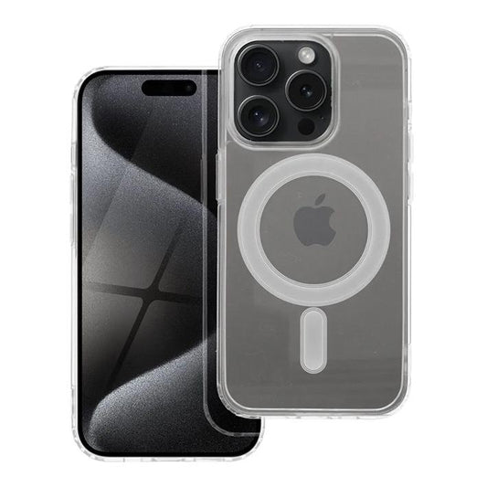 iPhone 15 Pro Max Handyhülle / Backcase Silikon Transparent MagSafe kompatibel