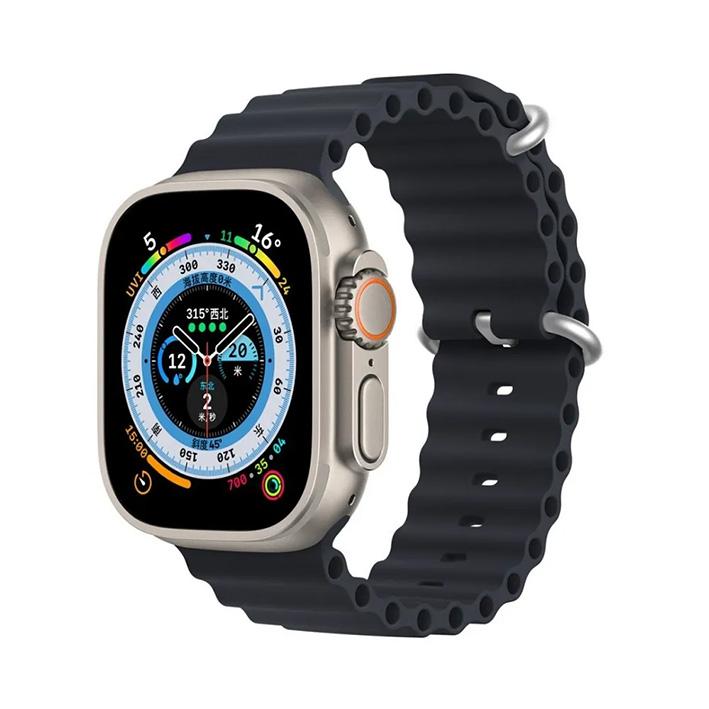 Armband Sport Silicone Graphite kompatibel mit Apple Watch 42/44/45mm
