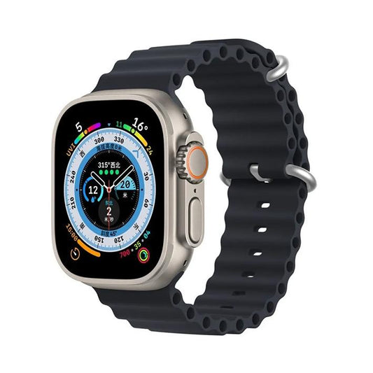 Armband Sport Silicone Graphite kompatibel mit Apple Watch 42/44/45mm