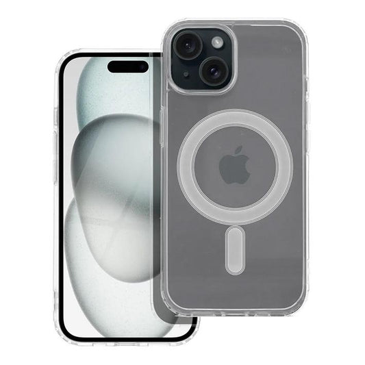 iPhone 15 Handyhülle / Backcase Silikon Transparent MagSafe kompatibel