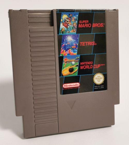 Super Mario Bros. + Tetris + World Cup (Nintendo NES) - Auswahl: nur Modul