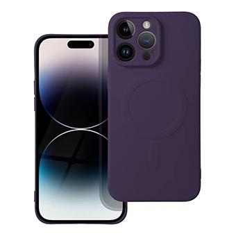 iPhone 14 Pro Max Handyhülle / Backcase Silikon Lila MagSafe kompatibel
