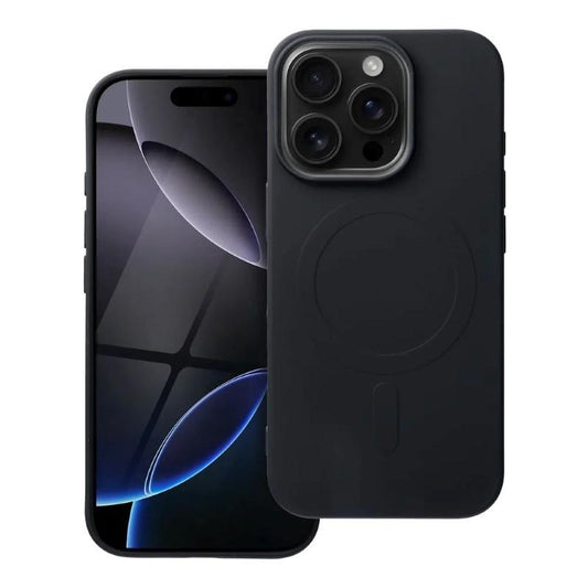 iPhone 16 Pro Handyhülle / Backcase Silikon Schwarz / MagSafe kompatibel
