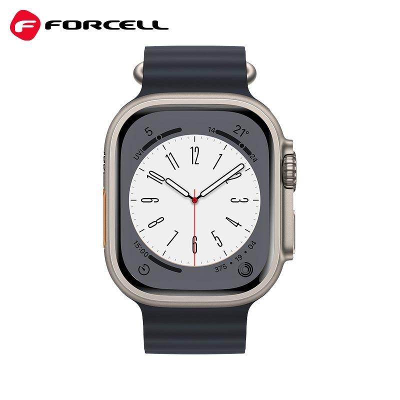 Armband Silicone Apple Watch 42 44 45 49 mm schwarz