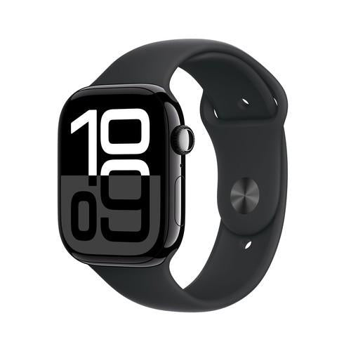 Apple Watch Series 10 (GPS) 46 mm Aluminiumgehäuse Diamantschwarz