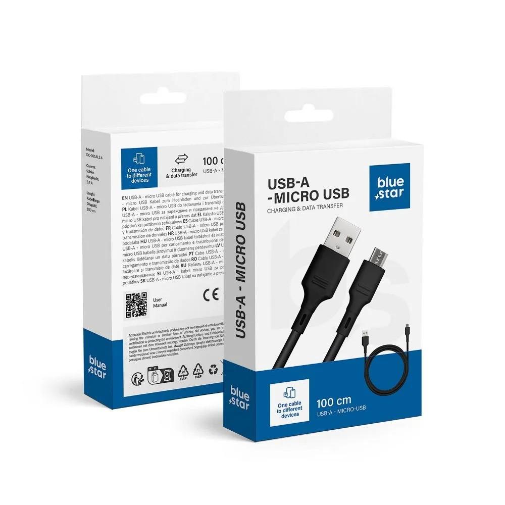 Micro USB Kabel schwarz 1m