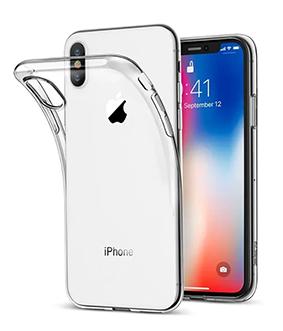 iPhone X / XS Handyhülle / Backcase Silikon durchsichtig / transparent