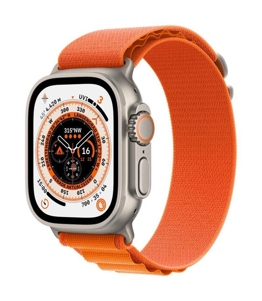 Apple Watch Ultra 49mm Titan Alpine Loop Orange