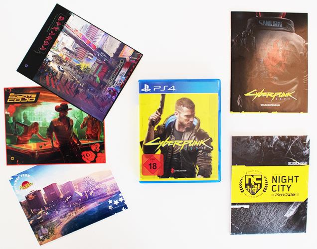 Cyberpunk 2077 DAY 1 Edition PlayStation 4 Inhalt