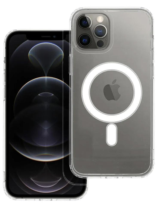 iPhone 12 Pro Max Handyhülle / Backcase Silikon Transparent MagSafe kompatibel