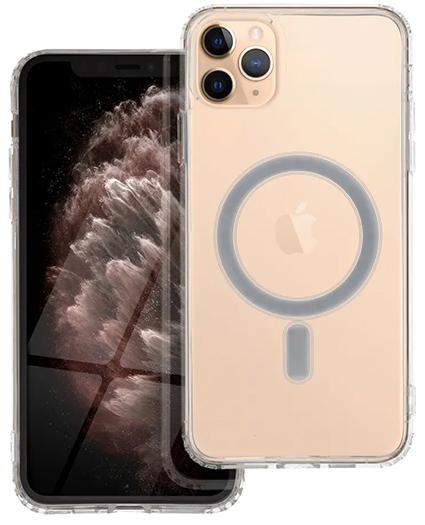 iPhone 11 Pro Max Handyhülle / Backcase Silikon Transparent MagSafe kompatibel
