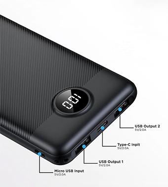 Power Bank A11S Anschluesse