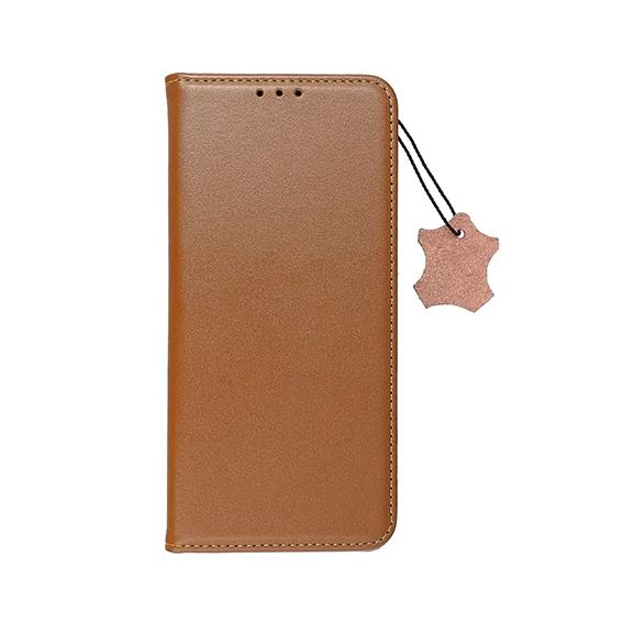 iPhone 13 Pro Max Leder Book Braun vorn