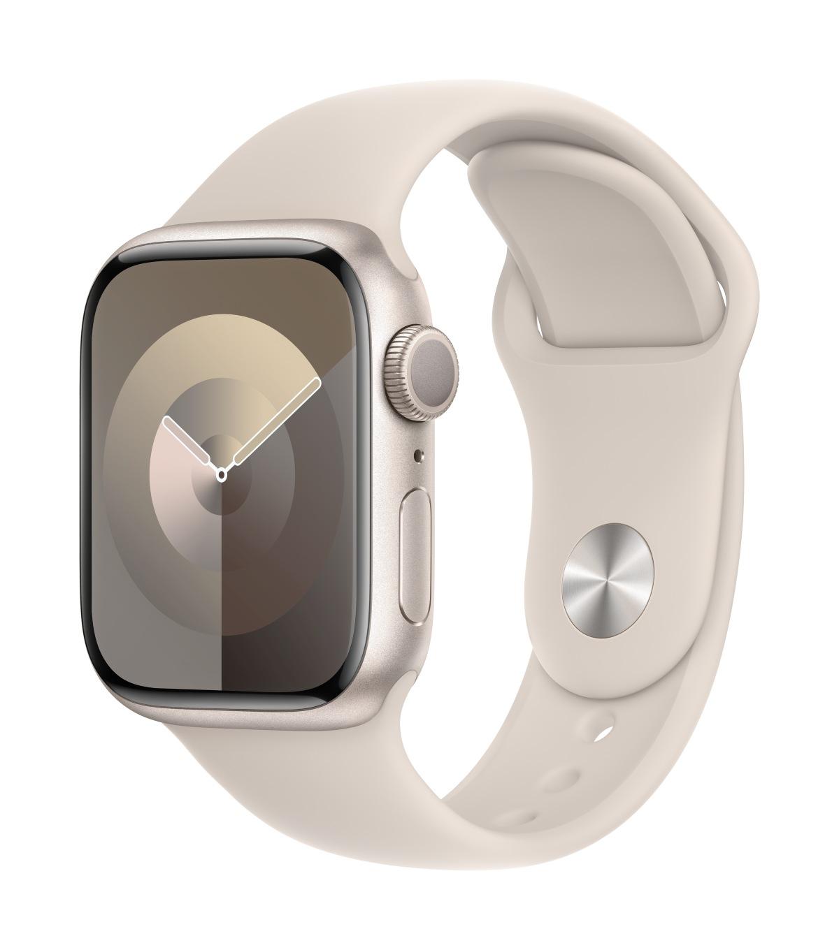 Apple Watch Series 9 (GPS + Cellular) 41 mm Aluminiumgehäuse Polarstern