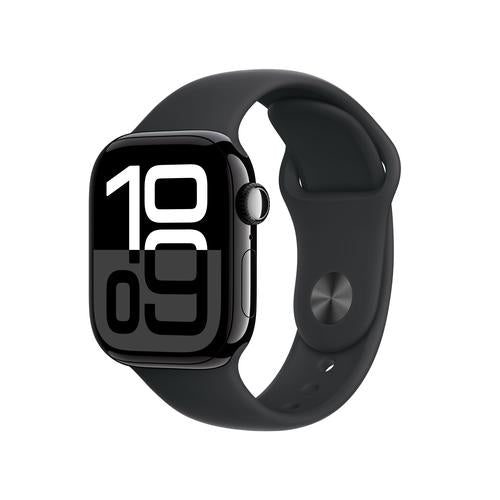 Apple Watch Series 10 (GPS + Cellular) 42 mm Aluminiumgehäuse Diamantschwarz