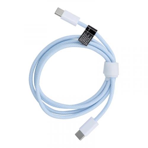 USB-C zu USB-C Kabel 1m Blau (geflochten)