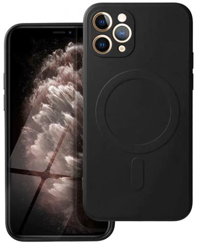 iPhone 11 Pro Handyhülle / Backcase Silikon Schwarz MagSafe kompatibel