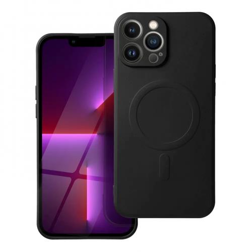 iPhone 12 Handyhülle / Backcase Silikon Schwarz MagSafe kompatibel