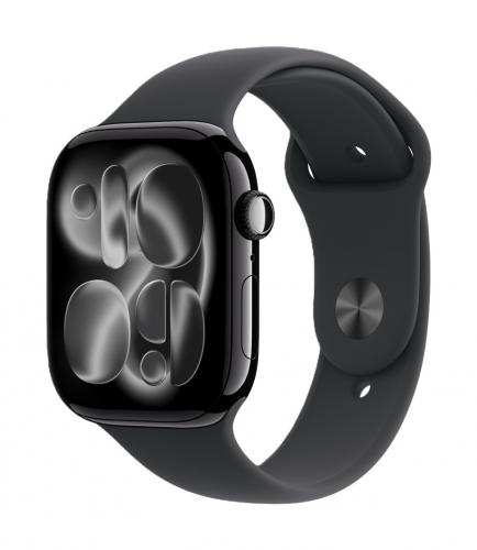 Apple Watch Series 11 (GPS + Cellular) 46 mm Aluminiumgehäuse Diamantschwarz