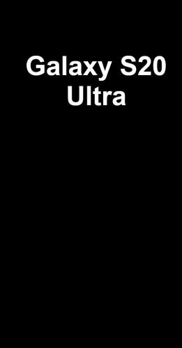 Galaxy S20 Ultra 5G 128GB Cosmic Black