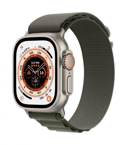 Apple Watch Ultra 49mm Titanium Green Alpine Loop