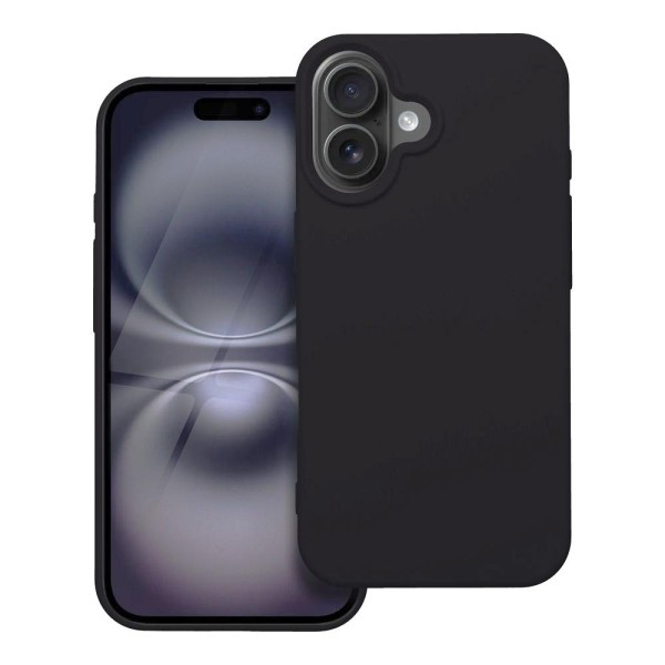 iPhone 16 Handyhülle Backcase Silikon schwarz